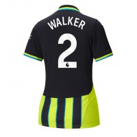 Zenski Nogometni Dres Manchester City Kyle Walker #2 Gostujuci 2024-25 Kratak Rukav